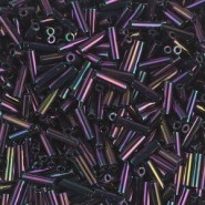 Miyuki Bugle 6mm Beads - Metallic purple iris BGL2-454